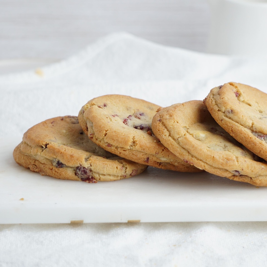 Biscuits canneberge et chocolat blanc | 95g, Cru, 6 unites