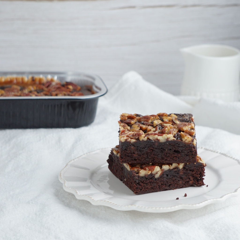 Brownies caramel pacane | Barquette